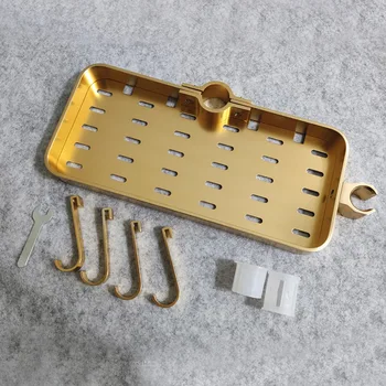 Newest Punch-free Tray Bathroom Rack Space Aluminum Shower Tube Tray Rod Hook Shelf 
Newest Punch-free Tray Bathroom Rack Space Aluminum Shower Tube Tray Rod Hook Shelf