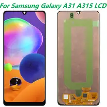 Écran tactile LCD de remplacement avec châssis, 6.4 pouces, pour Samsung Galaxy A31 A315 SM-A315 SM-A315F/DS numériseur, Original=