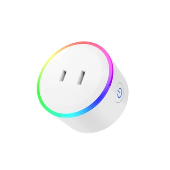 WiFi Smart Socket Colorful LED Light Plug Remote Control Timer Outlet Power Plug for Phone App High Quality Wifi Smart Plug
WiFi Smart Socket Colorful LED Light Plug Remote Control Timer Outlet Power Plug for Phone App High Quality Wifi Smart Plug