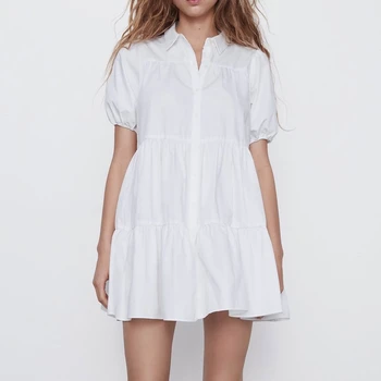 Loose Women Dress Summer 2020 New Fashion Short Sleeve Above Knee Preppy Girl Clothing Oversized Female White Dresses
Loose Women Dress Summer 2020 New Fashion Short Sleeve Above Knee Preppy Girl Clothing Oversized Female White Dresses
