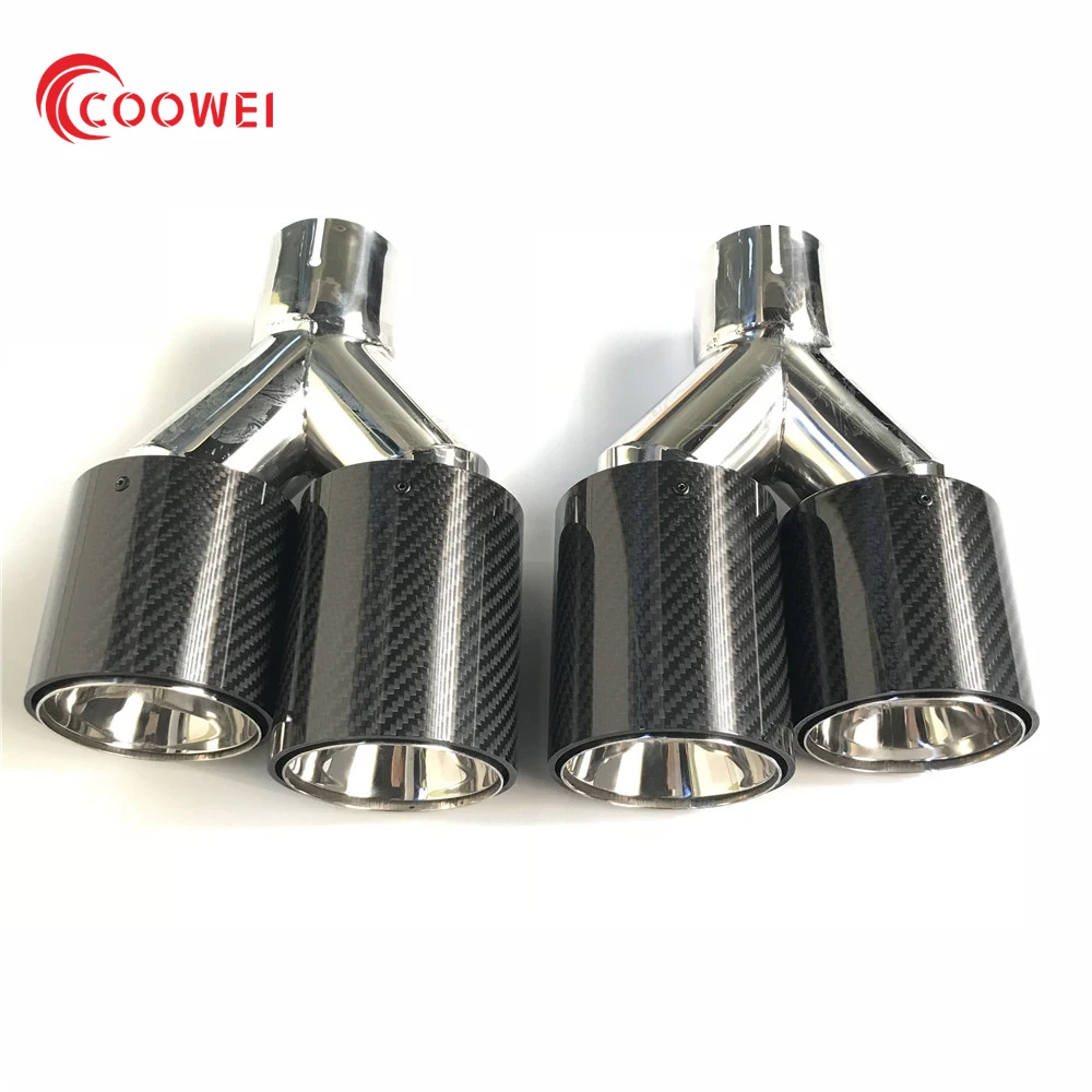 2PCS 63MM in - 89MM out M Dual Exhaust Tailpipe Car Carbon Fiber Exhaust End Tips for BMW
2PCS 63MM in - 89MM out M Dual Exhaust Tailpipe Car Carbon Fiber Exhaust End Tips for BMW