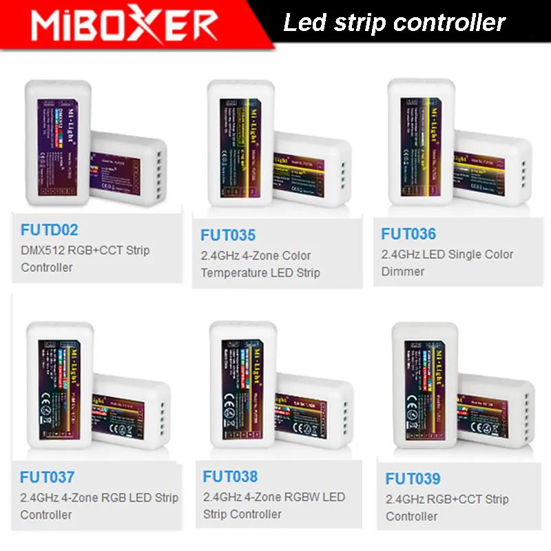 2.4G Wireless single color CCT RGB RGBW RGBWW DMX512 RGB+CCT led strip controller FUT035/FUT036/FUT037/FUT038/FUT039/FUTD02
2.4G Wireless single color CCT RGB RGBW RGBWW DMX512 RGB+CCT led strip controller FUT035/FUT036/FUT037/FUT038/FUT039/FUTD02