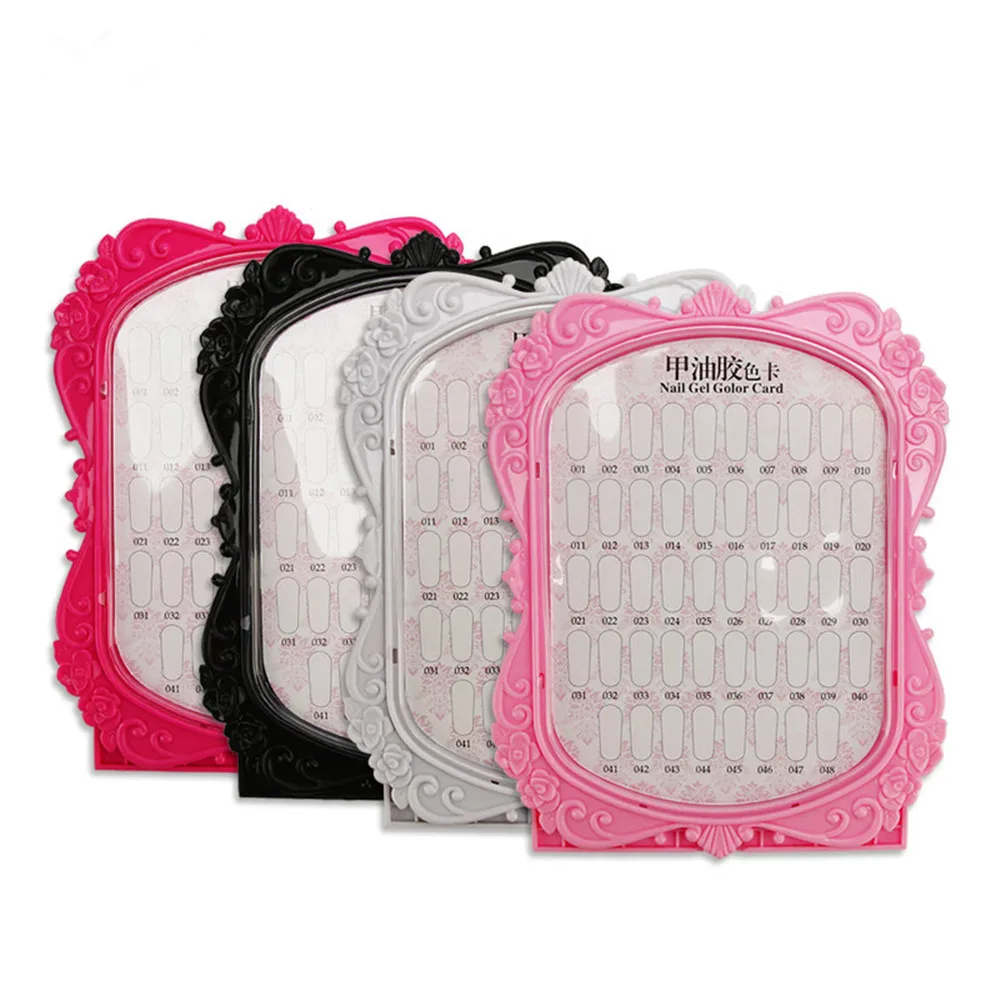 Double-sided 48 Tips Nail Gel Polish Color Card Nail Display Full Color Rack Card Boards Practice 3 Colors Show Case Books
Double-sided 48 Tips Nail Gel Polish Color Card Nail Display Full Color Rack Card Boards Practice 3 Colors Show Case Books