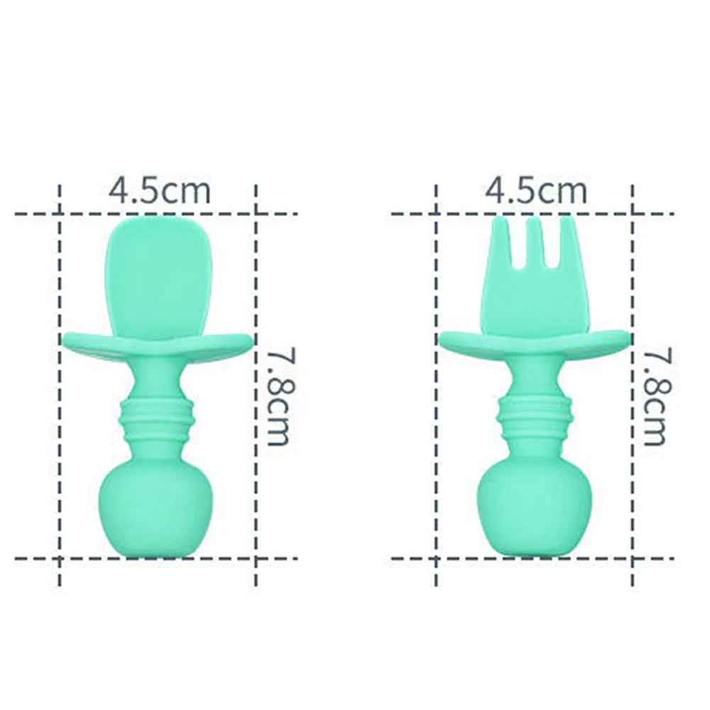 Spoon and fork baby kit for children training silicone self-feeding fork and spoon
Spoon and fork baby kit for children training silicone self-feeding fork and spoon