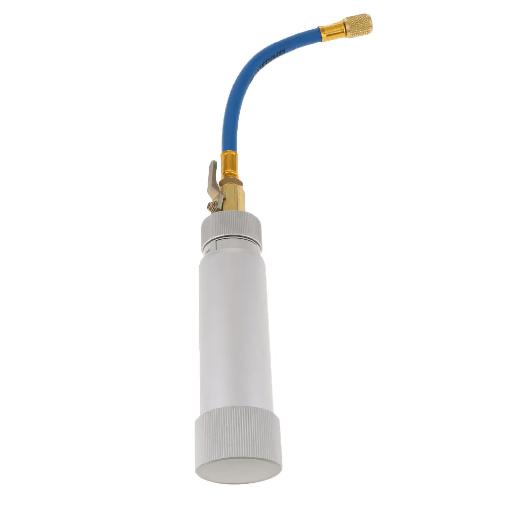 AC A/C Oil Dye Injector with R-134a R12 Snap Quick Coupler and Connector Hose, Automotive UV Dye Injection System AC A/C Oil Dye Injector with R-134a R12 Snap Quick Coupler and Connector Hose, Automotive UV Dye Injection System
