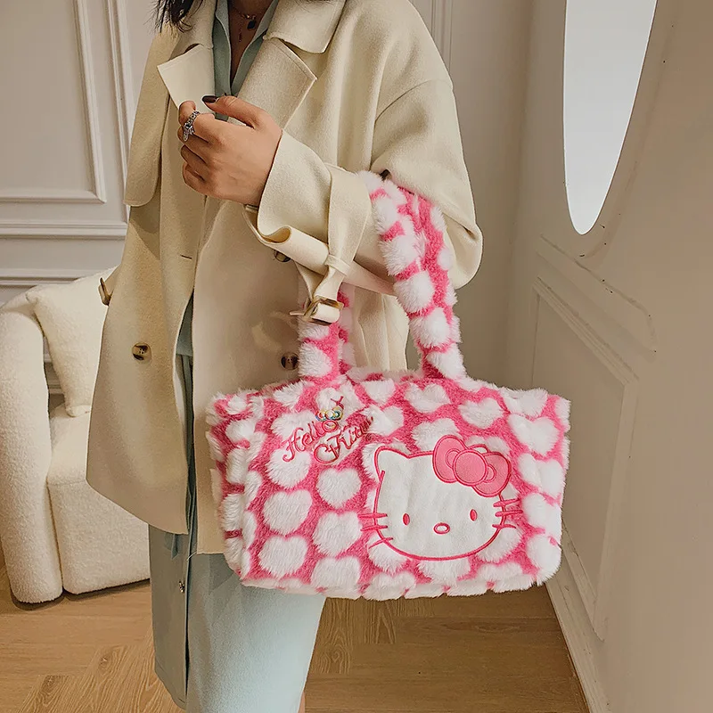 Sanrioed HelloKittys Autumn and Winter New Bag Female Cute Cat Plush Handbag Bump Cute Girl Fresh and Sweet Shoulder Bag Tide
Sanrioed HelloKittys Autumn and Winter New Bag Female Cute Cat Plush Handbag Bump Cute Girl Fresh and Sweet Shoulder Bag Tide