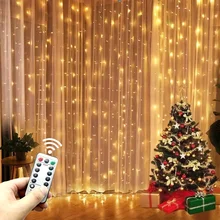 Magixun LED String Lights Christmas Decoration Remote Control USB Wedding Garland Curtain 3M Lamp Holiday For Bedroom Bulb Outdo
Magixun LED String Lights Christmas Decoration Remote Control USB Wedding Garland Curtain 3M Lamp Holiday For Bedroom Bulb Outdo