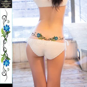 Waist Waterproof Temporary Tattoo Sticker Big Morning Glory Flower Plant Art Fake Tatoo Water Transfer Tatto for Women Girl 
Waist Waterproof Temporary Tattoo Sticker Big Morning Glory Flower Plant Art Fake Tatoo Water Transfer Tatto for Women Girl