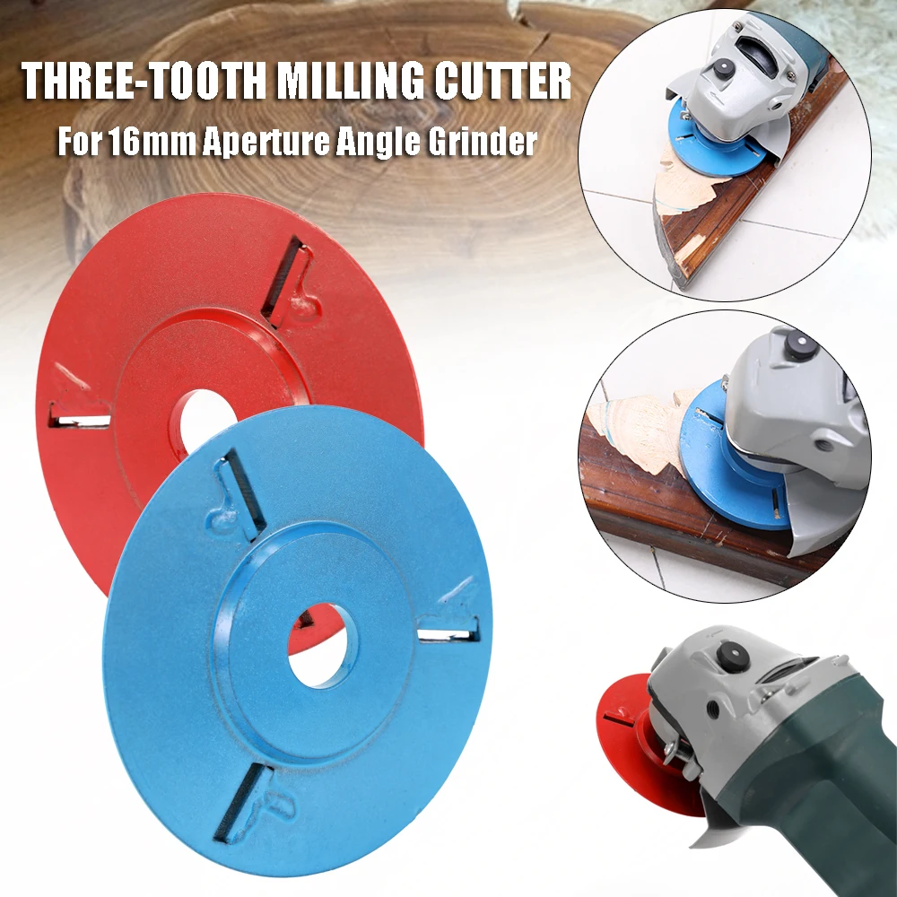Handle Milling Cutter Three Teeth Woodworking Tea Tray Digging Wood Carving Disc Tool for 16mm Aperture Angle Grinder
Handle Milling Cutter Three Teeth Woodworking Tea Tray Digging Wood Carving Disc Tool for 16mm Aperture Angle Grinder