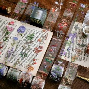 4cm*3m Transparent Vintage Flowers plant PET tape diy decoration for scrapbooking masking tape adhesive tape 
4cm*3m Transparent Vintage Flowers plant PET tape diy decoration for scrapbooking masking tape adhesive tape