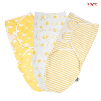 3Pcs Baby Swaddle Blanket Adjustable Infant Wrap Breathable Cotton Sleeping Bag 23GD
3Pcs Baby Swaddle Blanket Adjustable Infant Wrap Breathable Cotton Sleeping Bag 23GD
