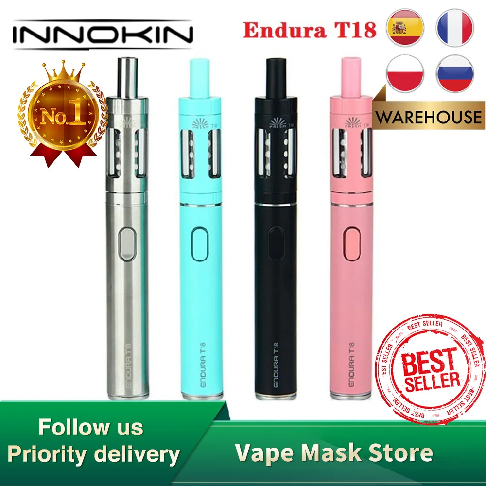 Фото Оригинальный набор для вейпа Innokin Endura T18 1000 мА · ч с баком призмы 2 5 мл | Системы нагревания табака и электронные сигареты (33036301277)