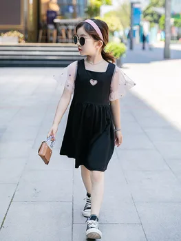 Girls' summer dress 2020 new children's net red princess dress big children's clothing little girl summer dress 
Girls' summer dress 2020 new children's net red princess dress big children's clothing little girl summer dress