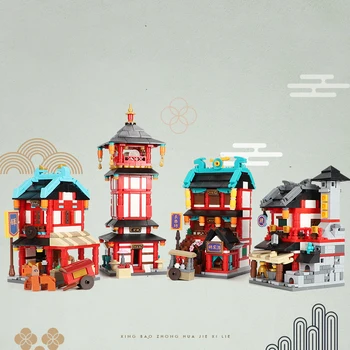 Mini City Suzaku Street View Building Blocks Creator Chinese Ancient Tang Dynasty Architecture Model Brick Assembly Toy For Kids
Mini City Suzaku Street View Building Blocks Creator Chinese Ancient Tang Dynasty Architecture Model Brick Assembly Toy For Kids