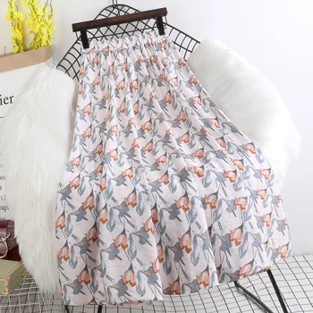 2020 New Summer Mori Girl Skirt Literary vintage Elastic Waist Print Cotton and linen Casual Skirt Women T425
2020 New Summer Mori Girl Skirt Literary vintage Elastic Waist Print Cotton and linen Casual Skirt Women T425