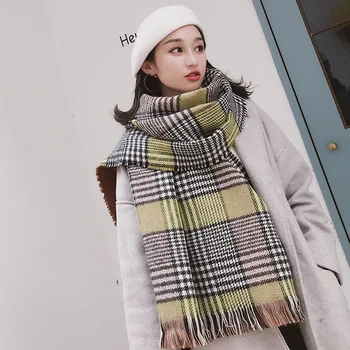 Brand 2019 Winter Cashmere Plaid Scarf Women Thick Shawls Wraps Lady Scarves Fashion Pashmina Blanket Foulard Bandana Hijab
Brand 2019 Winter Cashmere Plaid Scarf Women Thick Shawls Wraps Lady Scarves Fashion Pashmina Blanket Foulard Bandana Hijab