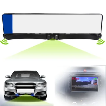 European Car License Plate Frame CCD Front View Camera Plate Frame with One Front View Camera Two Radar-Parking Sensors
European Car License Plate Frame CCD Front View Camera Plate Frame with One Front View Camera Two Radar-Parking Sensors