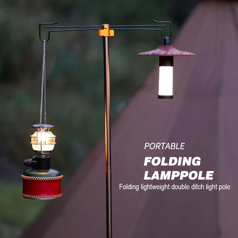 Outdoor Multifunctional Camping Folding Lamp Rack Portable Telescopic Double Head Lamp Pole Retro Camping Lamp Hook
Outdoor Multifunctional Camping Folding Lamp Rack Portable Telescopic Double Head Lamp Pole Retro Camping Lamp Hook