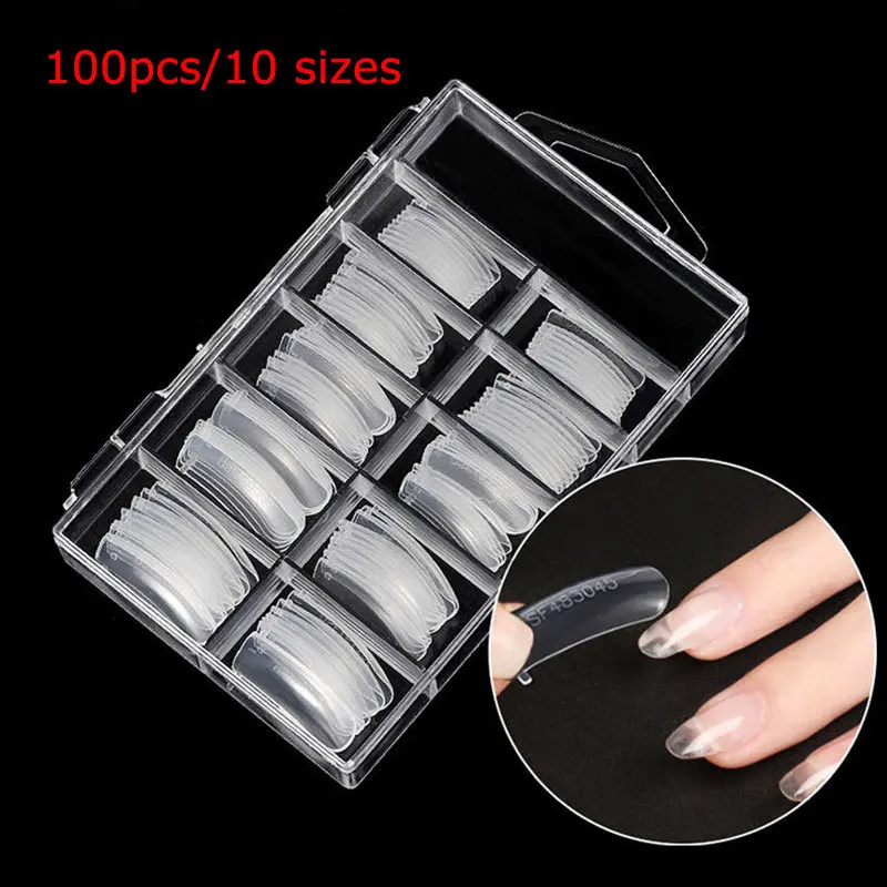 100pcs Nail Extension Glue Model Nail Piece Extend The Non-paper Support Crystal Nail Model Nail Piece Nail Salon Tools Supplies
100pcs Nail Extension Glue Model Nail Piece Extend The Non-paper Support Crystal Nail Model Nail Piece Nail Salon Tools Supplies