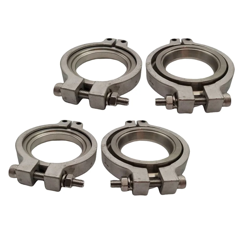 4x Universal For TiAL 44mm Wastegate V-Band Clamp Set Kit with Screws Nuts&Seal 4x Universal For TiAL 44mm Wastegate V-Band Clamp Set Kit with Screws Nuts&Seal
