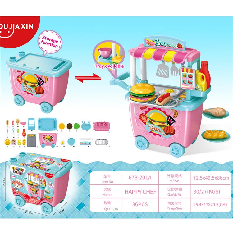Children Play House Toys Happy Hand Push Western Food Car Medical Car Beauty Car Small Craftsmen Car
Children Play House Toys Happy Hand Push Western Food Car Medical Car Beauty Car Small Craftsmen Car