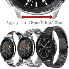

Apply to 22mm/20mm/18mm strap Samsung Gear S3 Frontier/Classic Stainless steel metal Band strap Galaxy Watch 46mm Band V-MORO