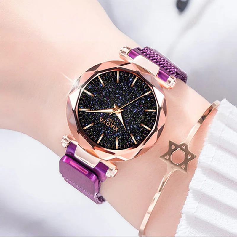 Starry Sky Watch Women Quartz Luminous Gem Cut Clock For Girls Personality Minimalist New Style 2019 Reloj Mujer Top Sale Casual
Starry Sky Watch Women Quartz Luminous Gem Cut Clock For Girls Personality Minimalist New Style 2019 Reloj Mujer Top Sale Casual