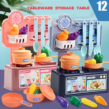 12PCS Kitchen Learning Toy Girl Education Tableware Toys Simulation Cook Pretend Role Play DIY Dining Kitchen Table Toy Y125
12PCS Kitchen Learning Toy Girl Education Tableware Toys Simulation Cook Pretend Role Play DIY Dining Kitchen Table Toy Y125
