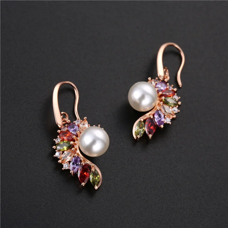 Seven-coloured Rose, Golden Rhine Stone Ear Nails, Environmental Protection Pearl Ear Button Ear Jewelry
Seven-coloured Rose, Golden Rhine Stone Ear Nails, Environmental Protection Pearl Ear Button Ear Jewelry