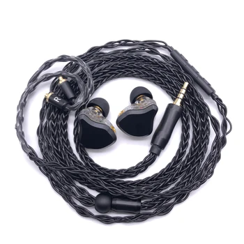 

2BA+1DD MMCX Hybrid Earphone Custom Made MMCX HIFI Earbuds DJ Monitor Headphone 1 Dynamic 2 Balanced Armature With mic