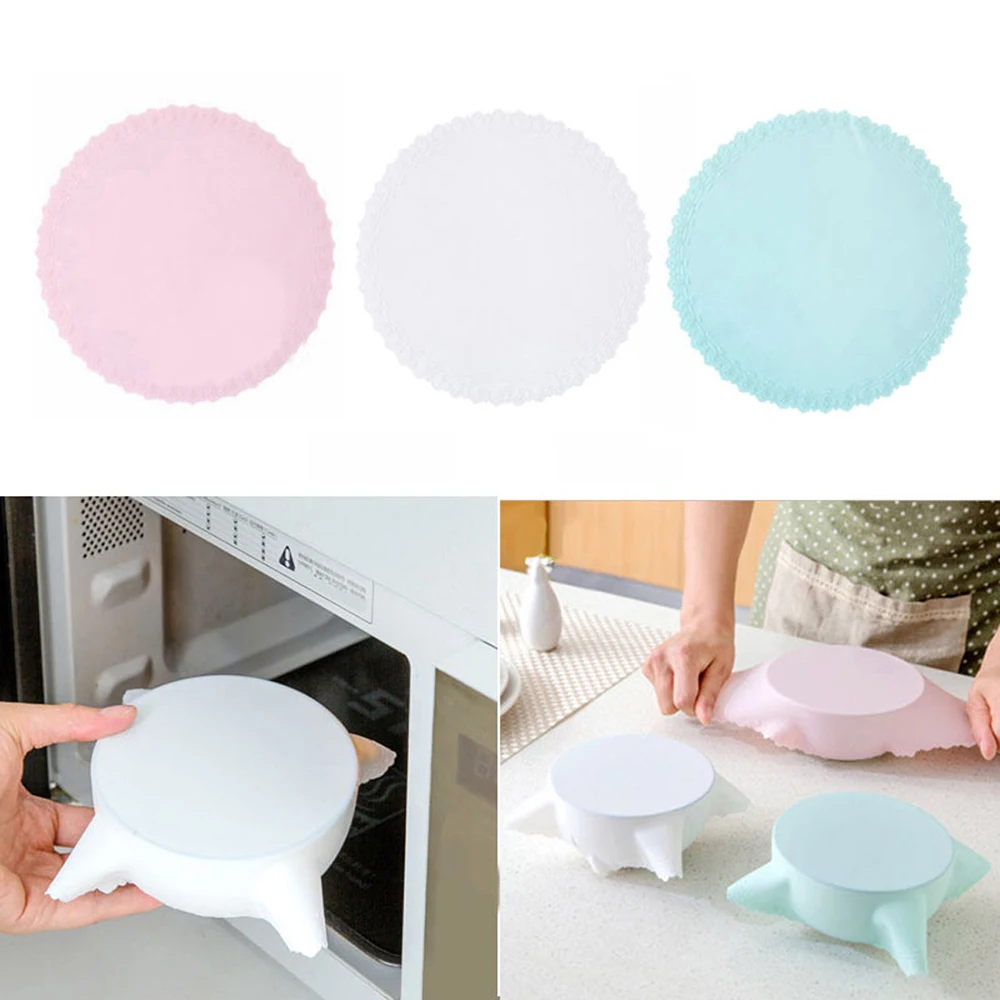 Food Grade Silicone Wrap Food Fresh Keeping Storage Lid High Stretch Seal Vacuum Container Cover Kitchen Tool Storage Lids
Food Grade Silicone Wrap Food Fresh Keeping Storage Lid High Stretch Seal Vacuum Container Cover Kitchen Tool Storage Lids