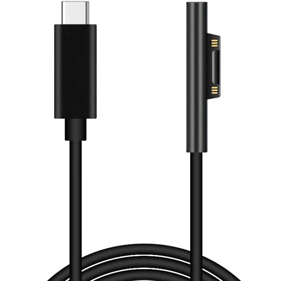 Surface Connect to USB C Charging Cable cord for Microsoft Surface Pro 3/4/5/6/7 Surface Laptop 1/2/3 Go Book 15V 3A PD Charger
Surface Connect to USB C Charging Cable cord for Microsoft Surface Pro 3/4/5/6/7 Surface Laptop 1/2/3 Go Book 15V 3A PD Charger