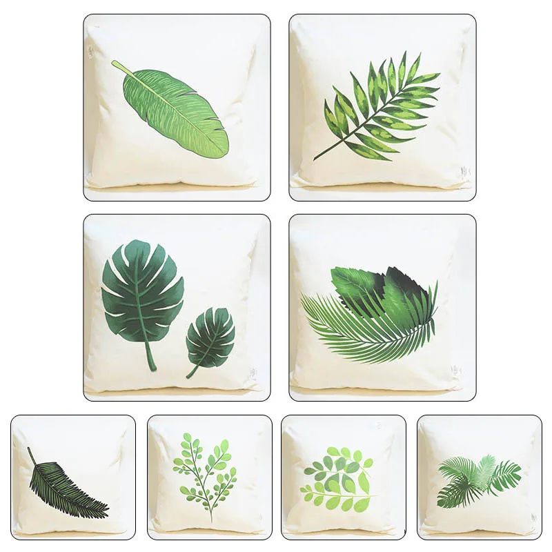 Green Leaf Pattern Cushion Cover Pillow Case 45 * 45cm Leaf Style Polyester Cushion Cover Simple Sofa Bed Home Pillow Case
Green Leaf Pattern Cushion Cover Pillow Case 45 * 45cm Leaf Style Polyester Cushion Cover Simple Sofa Bed Home Pillow Case