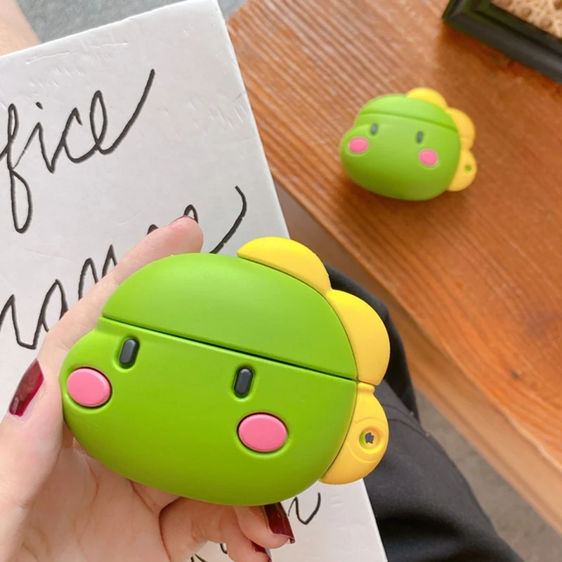 Cute Silicone Earphone Case for Airpods 1 2 Cartoon Dinosaur Protective Case Cover for Airpods 1 2 Charging Box with Carabiner
Cute Silicone Earphone Case for Airpods 1 2 Cartoon Dinosaur Protective Case Cover for Airpods 1 2 Charging Box with Carabiner