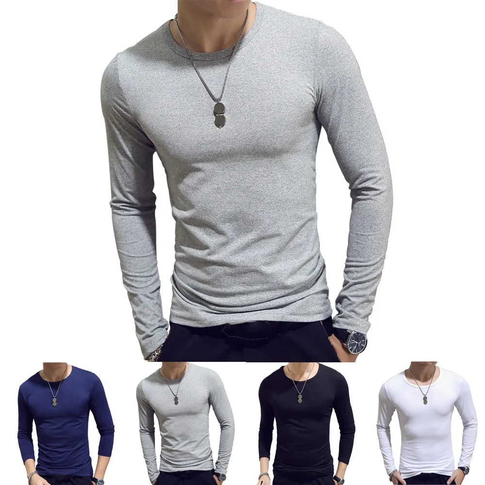 New Men Solid Color Round Neck Long-sleeved T-shirt Quick Drying Warm SlimBase Simple Slim Bottoming Shirt Autumn Clothes HOT
New Men Solid Color Round Neck Long-sleeved T-shirt Quick Drying Warm SlimBase Simple Slim Bottoming Shirt Autumn Clothes HOT