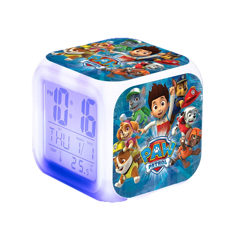 Paw Patrol LED Anime Figure Cartoon Alarm Clock Patrulla Canina Ryder Action Figures Alarm Clock Kids Birthday Gifts 7D08
Paw Patrol LED Anime Figure Cartoon Alarm Clock Patrulla Canina Ryder Action Figures Alarm Clock Kids Birthday Gifts 7D08