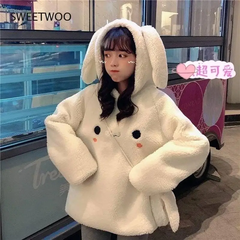 Свободные толстовки с капюшоном с милыми заячьими ушками для женщин, Теплый Женский свитшот с капюшоном и длинным рукавом, милый свитшот на осень и зиму
Свободные толстовки с капюшоном с милыми заячьими ушками для женщин, Теплый Женский свитшот с капюшоном и длинным рукавом, милый свитшот на осень и зиму