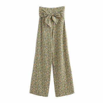 Stylish Chic Flower Print Wide Leg Pants Women's Summer Beach High Waist Trousers Chic Streetwear Sash Casual Pants
Stylish Chic Flower Print Wide Leg Pants Women's Summer Beach High Waist Trousers Chic Streetwear Sash Casual Pants