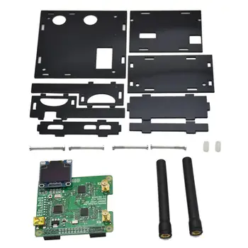 USB Communication Duplex MMDVM Hotspot Support P25 DMR YSF with OLED Screen 2PCS Antenna Case For Raspberry Pi