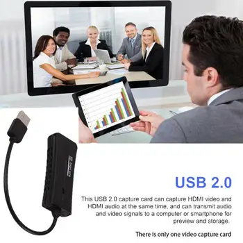 Audio HDMI Video Card USB 2.0 Device 4K 1080P 30fps Live Streaming PC
Audio HDMI Video Card USB 2.0 Device 4K 1080P 30fps Live Streaming PC