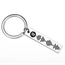 Personalized Music Spotify Scan Code Keychain For Women Men Stainless Steel Keyring Custom Laser Engrave Spotify Code Jewelry
Personalized Music Spotify Scan Code Keychain For Women Men Stainless Steel Keyring Custom Laser Engrave Spotify Code Jewelry