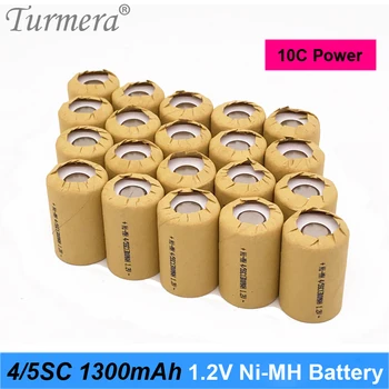 Turmera 1.2V Ni-MH Rechargeable Battery 4/5 SC 1300mAh 10C Discharge Current for Screwdriver Battery and Vacuum Cleaner Robot A2
Turmera 1.2V Ni-MH Rechargeable Battery 4/5 SC 1300mAh 10C Discharge Current for Screwdriver Battery and Vacuum Cleaner Robot A2