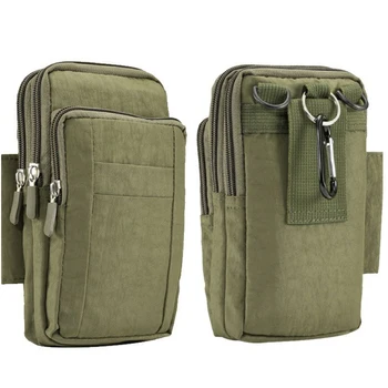 Men Nylon With Strap Multifunction Belt Pouch Travel Zipper Closure Wear Resistant Shockproof Dual Phone Waterproof For IPhone 
Men Nylon With Strap Multifunction Belt Pouch Travel Zipper Closure Wear Resistant Shockproof Dual Phone Waterproof For IPhone