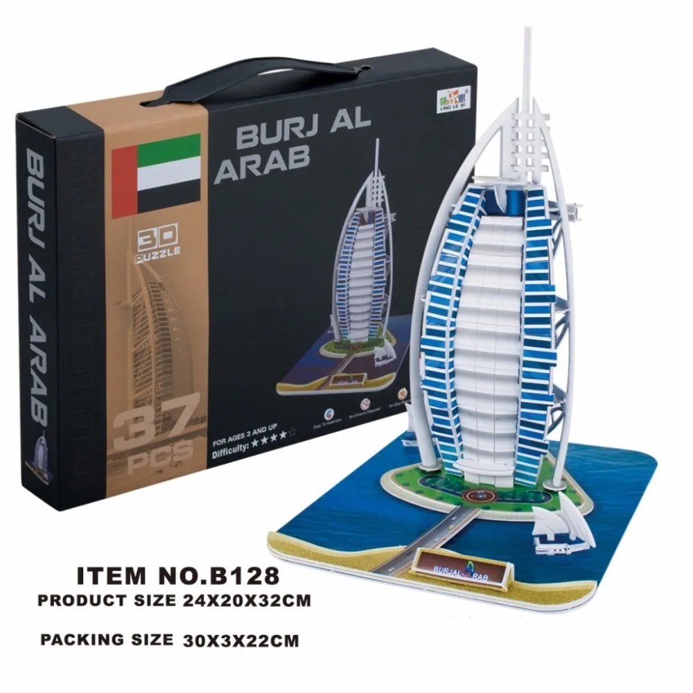 Classic Jigsaw Puzzle Burj Al Arab World Architecture DIY Enlighten Construction Brick Toys Scale Models Sets City For Children
Classic Jigsaw Puzzle Burj Al Arab World Architecture DIY Enlighten Construction Brick Toys Scale Models Sets City For Children