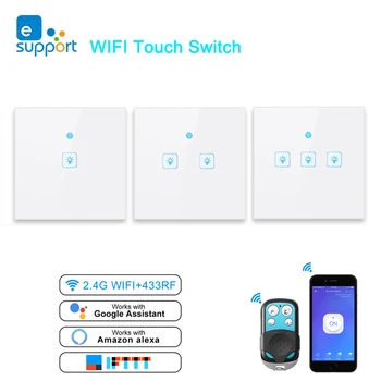 Wifi Smart Light Switch for Google Home Alexa Voice Control EWeLink Tuya Smart WiFi Remote Control Glass Screen Touch Panel
Wifi Smart Light Switch for Google Home Alexa Voice Control EWeLink Tuya Smart WiFi Remote Control Glass Screen Touch Panel