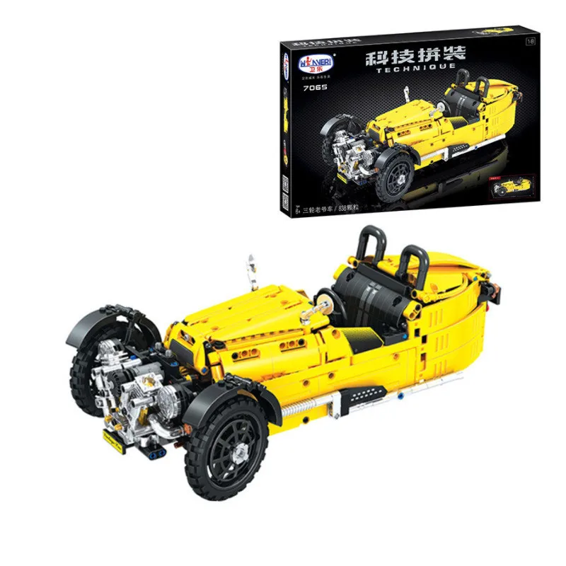 Blocks DIY 838PCS Legoings 7065 Technology Assembly Series Three-wheeled Classic Car Block Party Game Educational Toy for Kid
Blocks DIY 838PCS Legoings 7065 Technology Assembly Series Three-wheeled Classic Car Block Party Game Educational Toy for Kid