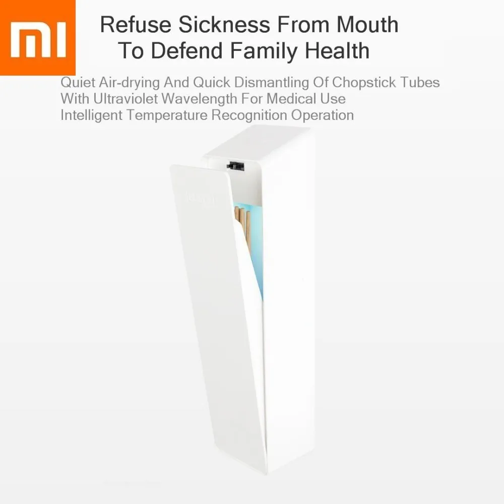 xiaomi smart home Intelligent Sterilizing Chopstick Tube Intelligent Temperature Recognition Wave Length Xiomi Quiet Air-drying
xiaomi smart home Intelligent Sterilizing Chopstick Tube Intelligent Temperature Recognition Wave Length Xiomi Quiet Air-drying