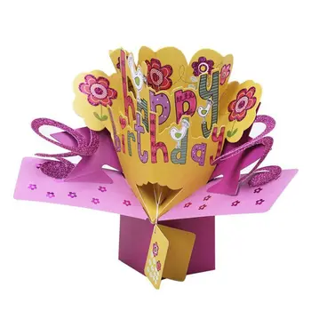 3D Happy Birthday with Flowers Pop Up Greeting Card Handmade Gift Card for Birthday Blessing Card
3D Happy Birthday with Flowers Pop Up Greeting Card Handmade Gift Card for Birthday Blessing Card