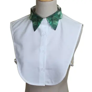 2020 Women Tropical Green Leaves Print Lapel Fake Collar Detachable Half Shirt Blouse
2020 Women Tropical Green Leaves Print Lapel Fake Collar Detachable Half Shirt Blouse
