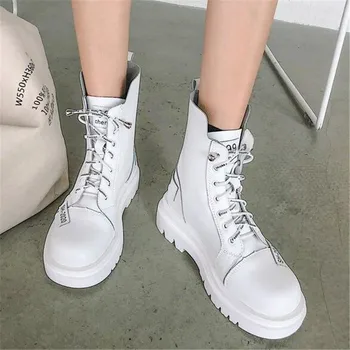 2020 Women autumn winter Ankle Boots Fashion Wild Non-slip Lace Up side zipper Girl Leather Shoes boots women botas mujer boots
2020 Women autumn winter Ankle Boots Fashion Wild Non-slip Lace Up side zipper Girl Leather Shoes boots women botas mujer boots